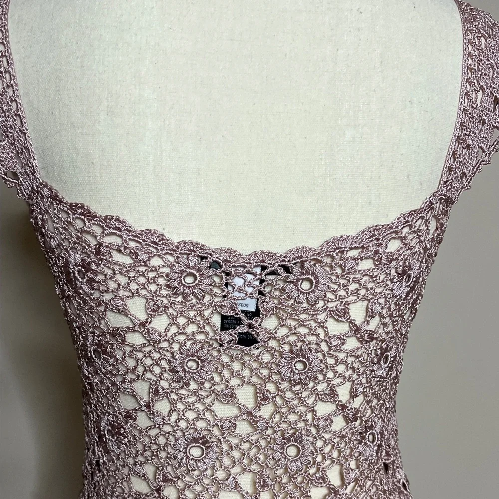 🌸🩷The Limited Crochet Lace Blouse in Light Purple - Picture 14 of 15